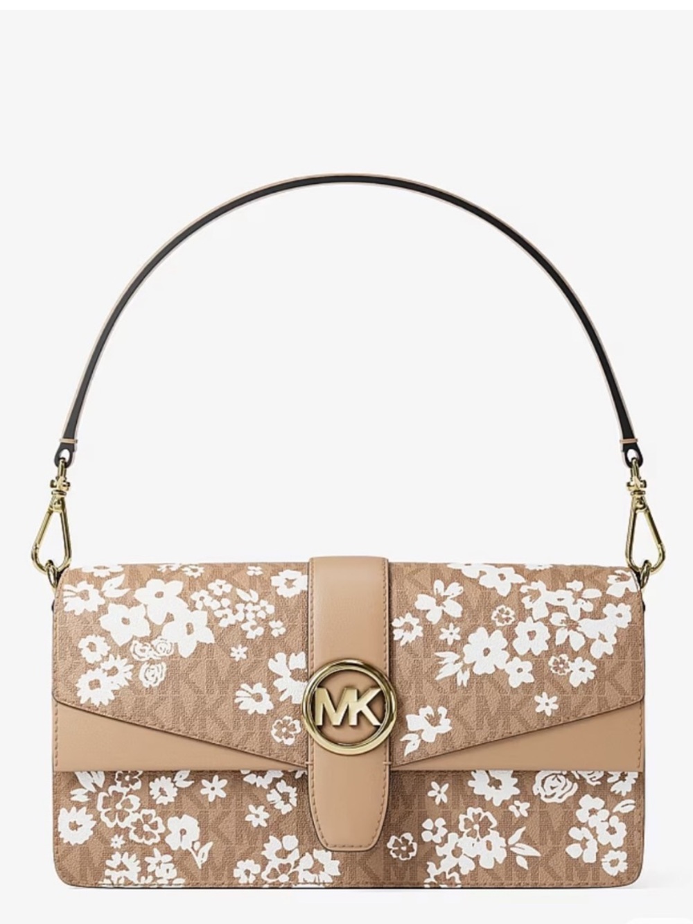 Michael Kors Greenwich Medium Signature Logo Convertible Shoulder Bag